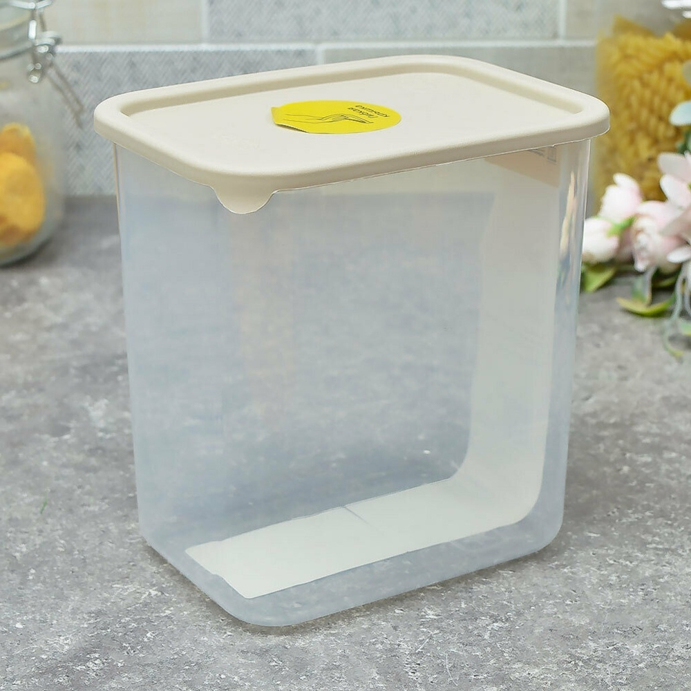 Банка для сыпучих продуктов 1,5л "Sugar&Spice Vanilla", латте