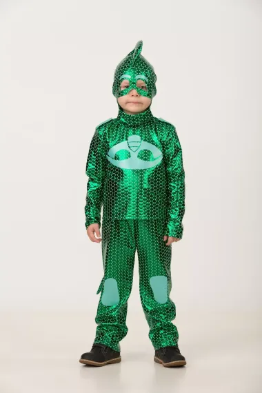 Карнавальный костюм Герой в зеленом рост 110 см., Батик