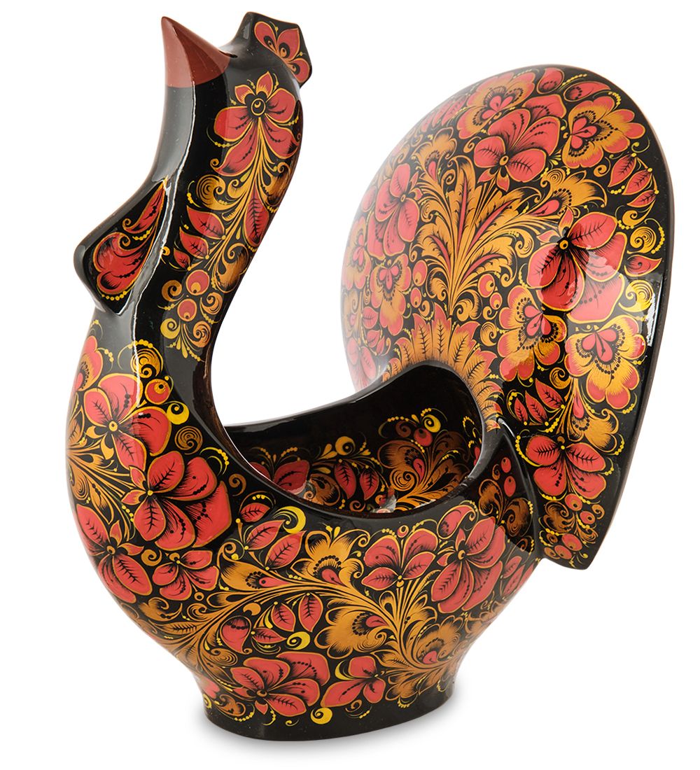 Народные промыслы ХЛ-018 Ковш-глухарь 300*200*250 (Хохлома)