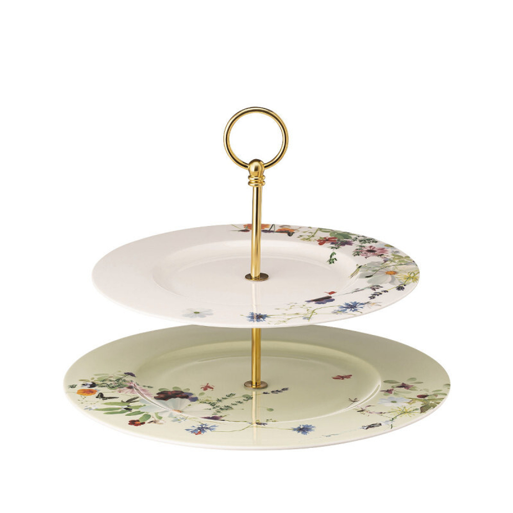 Rosenthal Brillance Grand Air Этажерка 2 предм. верхняя тарелка 28 см / нижняя тарелка 33 см