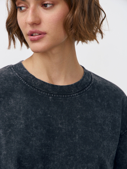 Футболка garment dyed (черный)