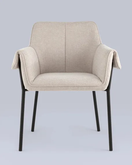 Стул-кресло Luras бежевая рогожка