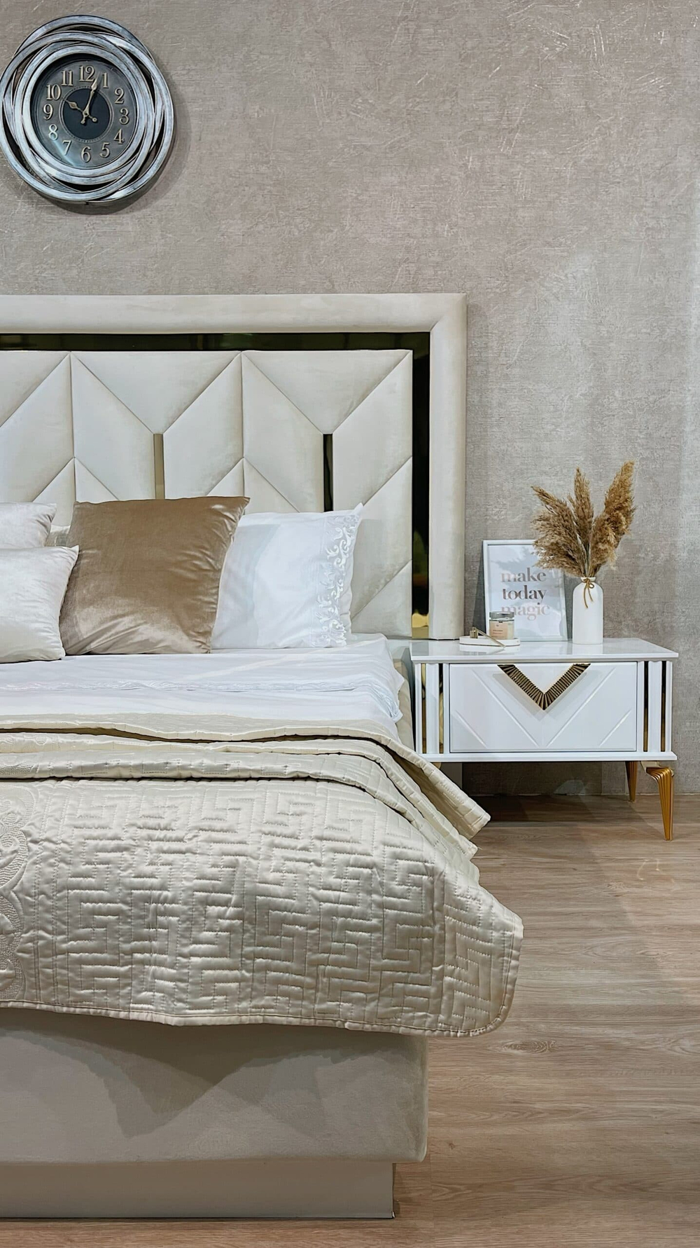 Коллекция “Анкара” фрезерованная сатин (c подъемным механизмом)