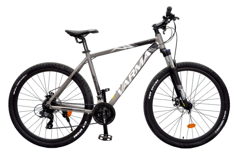 Велосипед 29" VARMA STORM H96DA 29" р.21 серый чёрный 24ск ал.