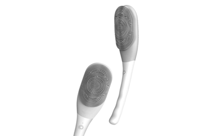 Щетка массажная электрическая для тела CleverCare, цвет серый