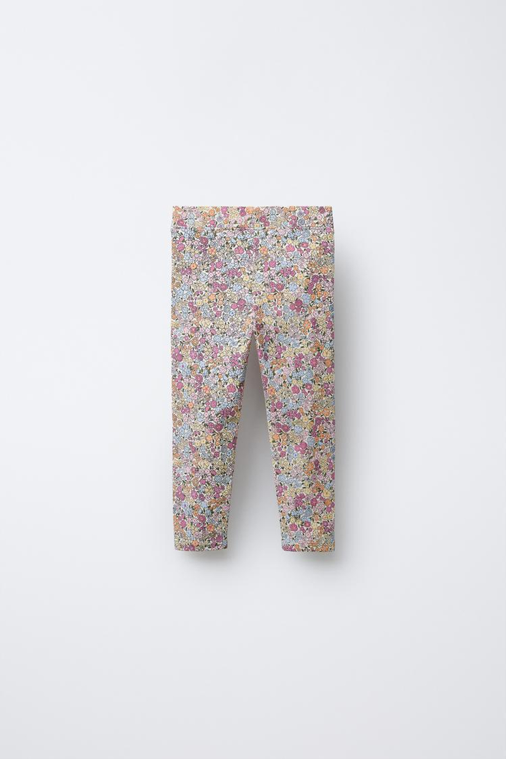 ZARA НАБОР ИЗ ДВУХ ОДНОТОННЫХ ЛЕГГИНСОВ С ПРИНТОМ, РОЗОВЫЙ/ЛИЛОВЫЙ