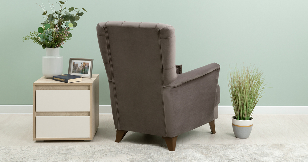 Ирис кресло для отдыха ( серо-коричневый)