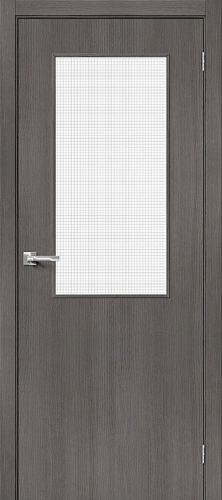 Дверь Браво-7 / Цвет Grey Melinga / Стекло Wired Glass 12,5 / Двери Браво