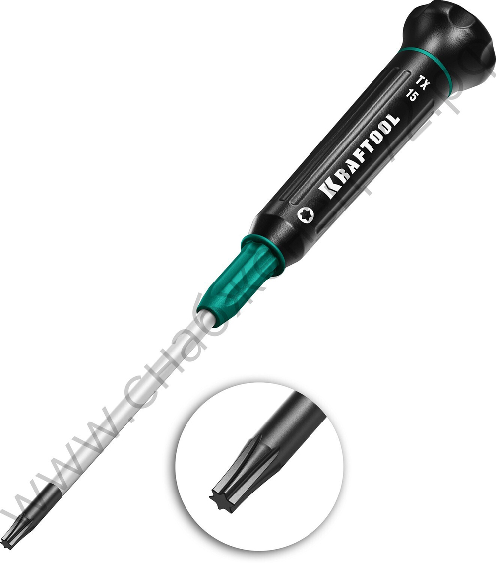 KRAFTOOL Precision TX15, Отвертка для точных работ (25684-15)