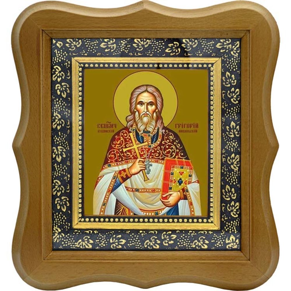 Григорий Никольский, священномученик, пресвитер. Икона на холсте.
