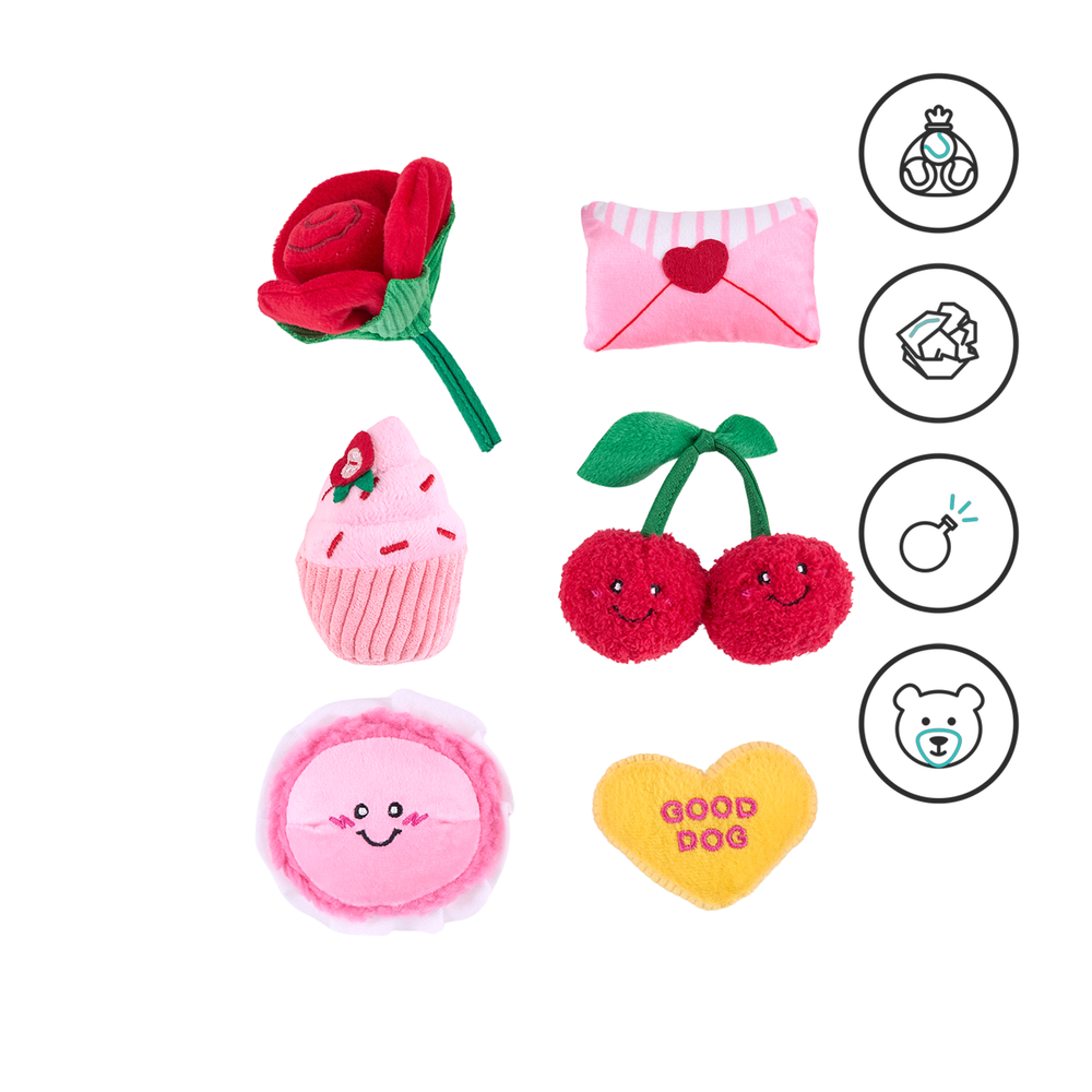 Набор из 6 мини-игрушек "Сладости" ZippyPaws