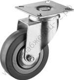 ЗУБР d=75 мм, г/п 50 кг, поворотное колесо резина/полипропилен (30956-75-S)