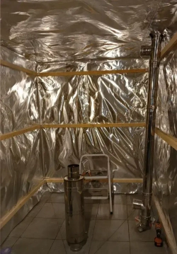 Фольга для бани и сауны строительная Sofit, 30 м2, 100мкм Алюминиевая пароизоляция, Теплоизоляция для пола