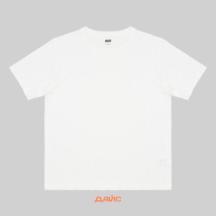 Футболка мужская Uniqlo U артикул:5N057C-WHT - купить в магазине Дайс