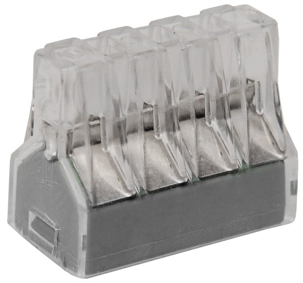 Клемма 8Р х 0,75-2,5 IEK Прозрачно-серая СМК 773-328 с пастой