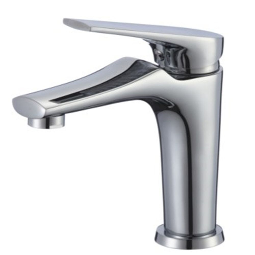 Смеситель для раковины, РМС, корот изл, с картриджем, хром, SL122-001F