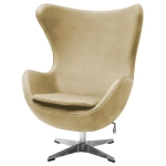Кресло Bradex Home EGG STYLE CHAIR карамельный, искусственная замша