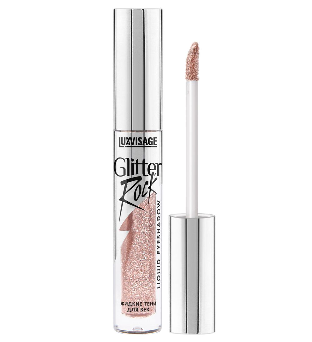 Жидкие тени LuxVisage Glitter Rock Liquid Eyeshadow - 303 Pink Quartz