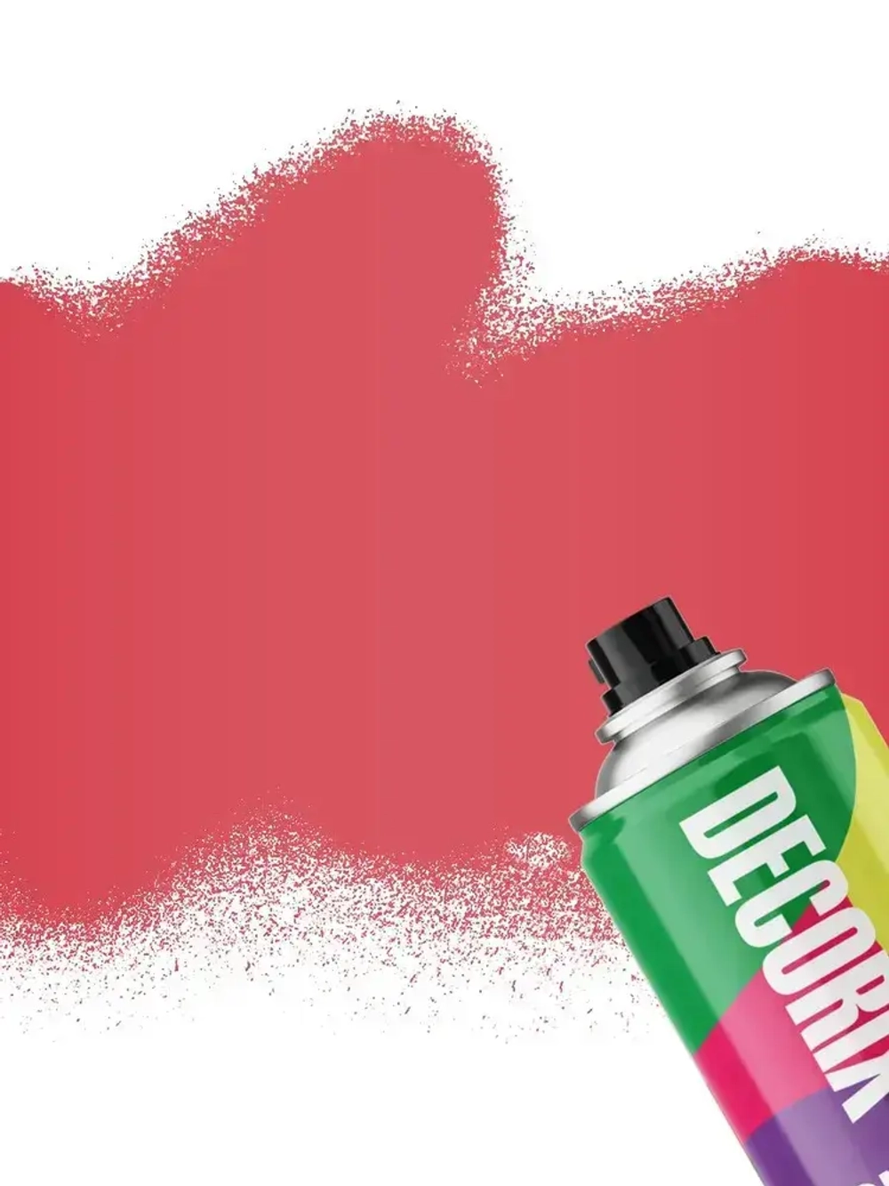 Краска аэрозольная розовая флуоресцентная матовая DECORIX - эмаль акриловая в баллончике для любых поверхностей 520 мл