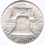 1/2 доллара 1961. США XF (Франклин)