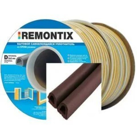 Уплотнитель TECH TOP D черный 10x12 50м (8шт)