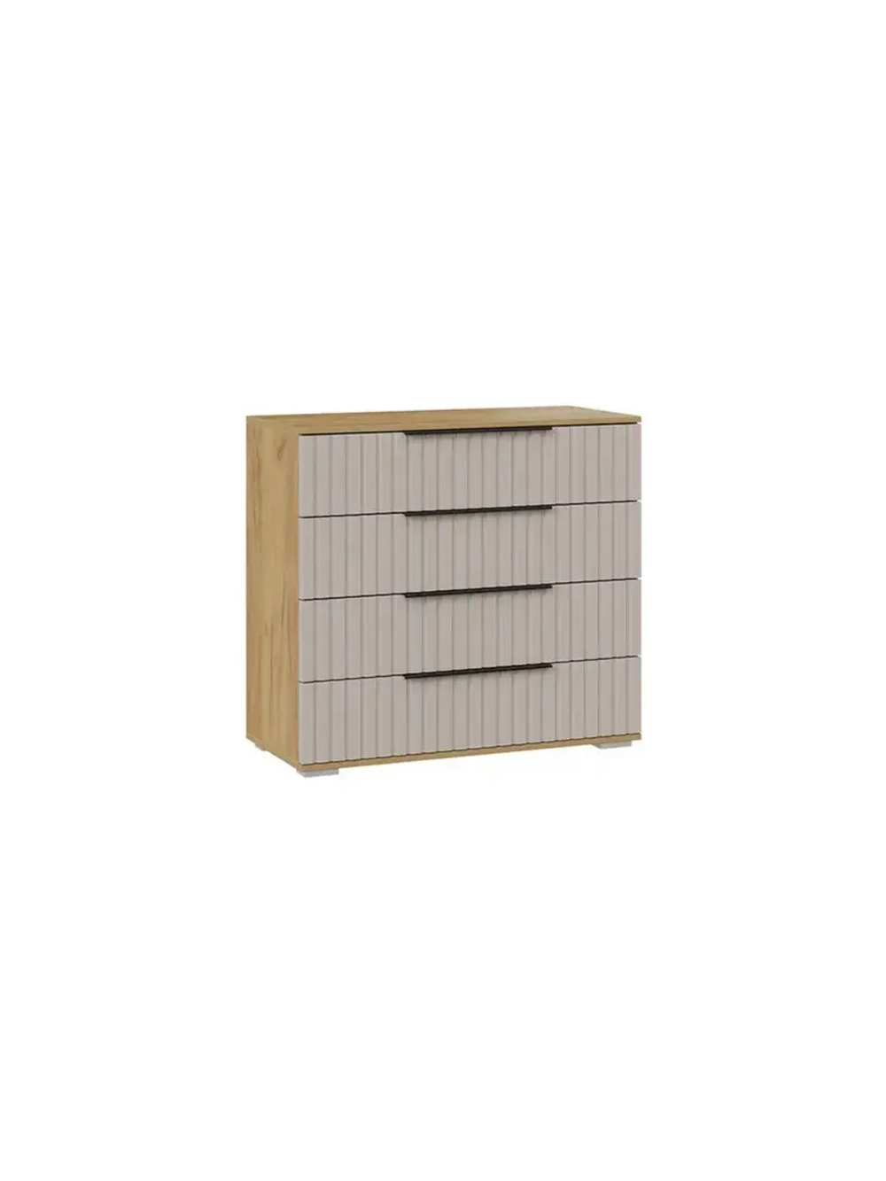 Комод для одежды Мокко матовый 4 ящика 92х41х84 см