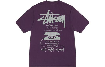 Футболки Stussy FW23 OLD PHONE TEE PIGMENT DYED T, 1904942H