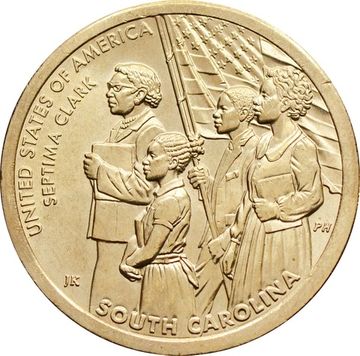 1 доллар 2020 P США «Американские инновации - Южная Каролина. Септима Пуансетт Кларк»