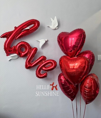 Набор шаров влюбленным №19