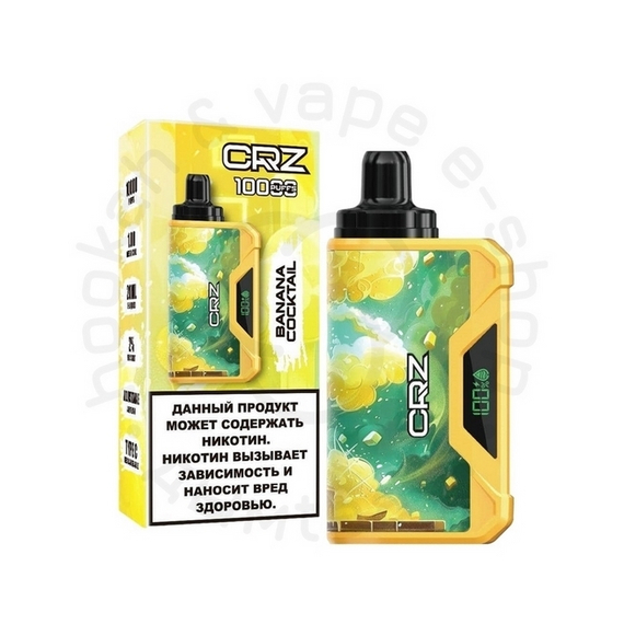 Одноразовая ЭС CRZ 10 000 &quot;Банановый коктейль&quot; (Banana Cocktail) (М)