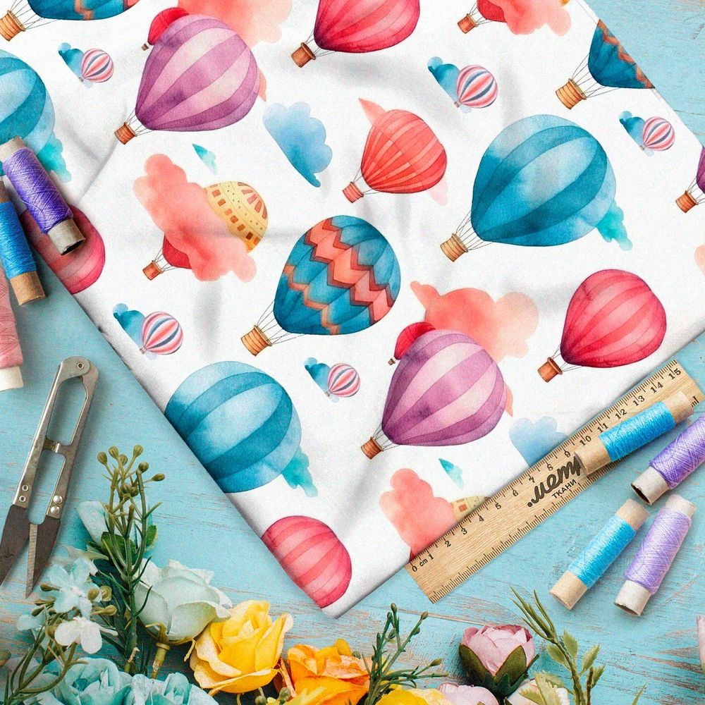 Ткань премиум мембрана разноцветные воздушные шары