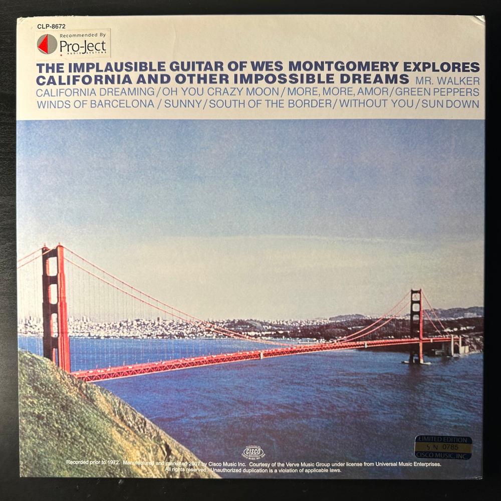 Wes Montgomery ‎– California Dreaming (США 2007г.)