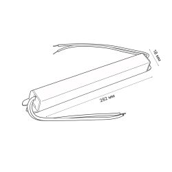 UET-VAT-036A20 12V IP20 Блок питания ультратонкий. 36Вт. Металлический корпус. TM Uniel