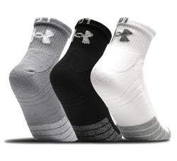 Теннисные носки Under Armour HeatGear Quarter 3P - White