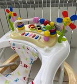 Ходунки "ABC C" 8 силиконовых колес, муз. (INDIGO) (бежевый)