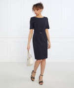 хлопковое платье daleah BOSS BLACK - темно-синий(50490041)