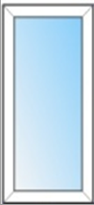 Окно 0,85х1,45 м двойное остекление глухое