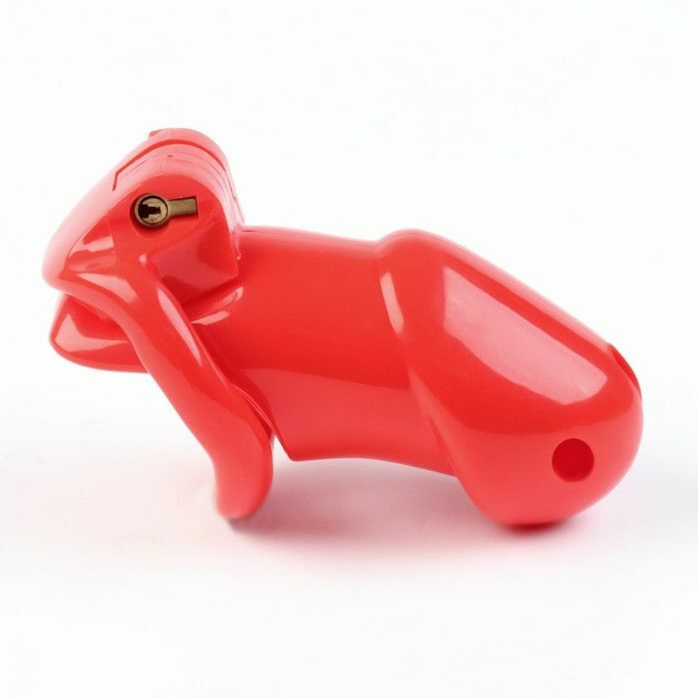 Красный мужской пояс верности «Оки-Чпоки» (Цвет: красный)