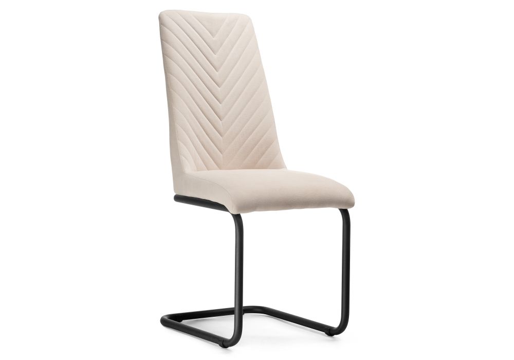 Стул на металлокаркасе Лулла бежевый / черный