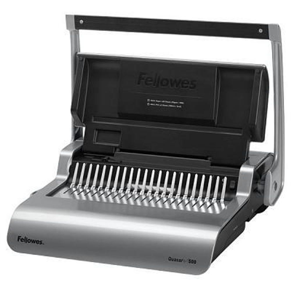 Переплетчик Fellowes® QUASAR+ на пластиковую пружину, сшивает до 500 л., перфорирует 25 л.