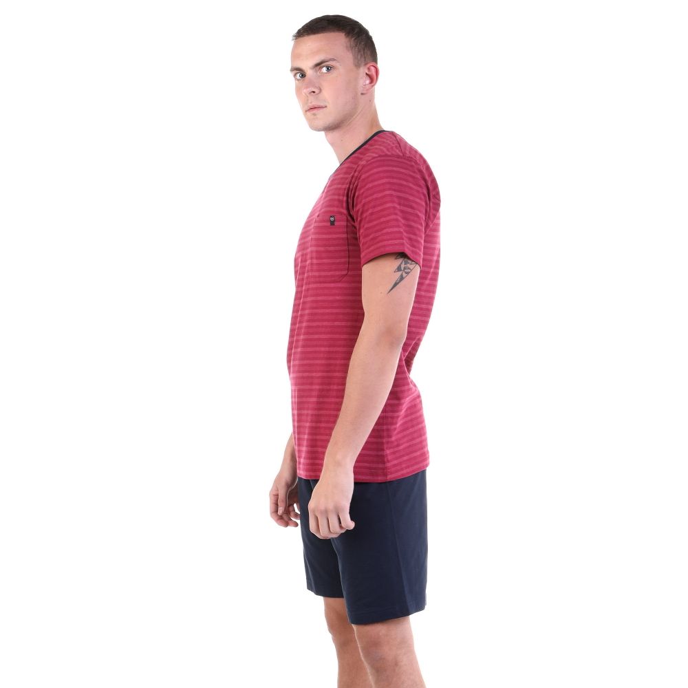 Мужская пижама бордовая с шортами Bugatti 56026/4065 433