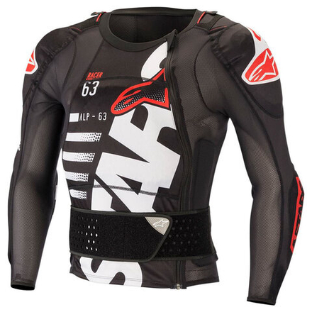 ALPINESTARS Защита мотоциклетная куртка-лонгслив SEQUENCE PROTECTION JACKET LONG SLEEVE  черно-бело-красный