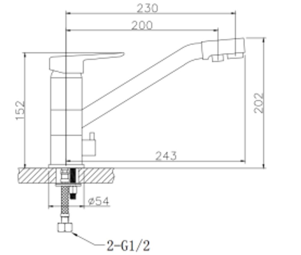 Смеситель GranAlliance G-7 матовый