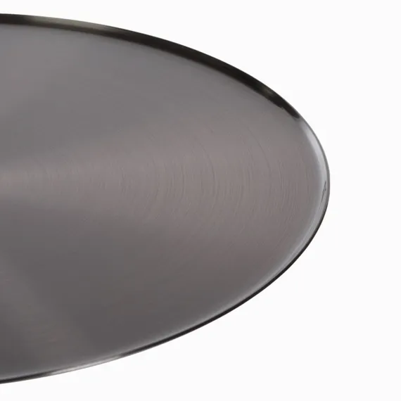 Кофейный столик Brasil 2, Ø45х61 см, черный мрамор, черная сталь