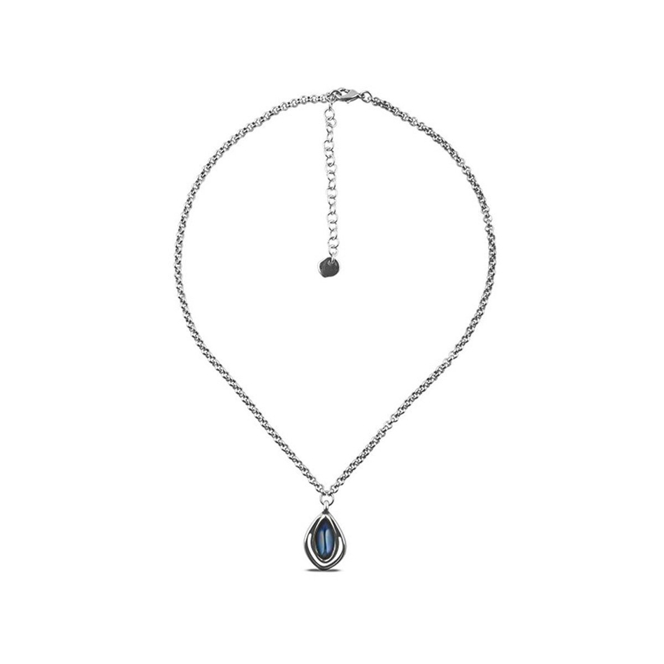 Колье Ciclon с муранским стеклом и серебряным покрытием B182823-71 BL/S