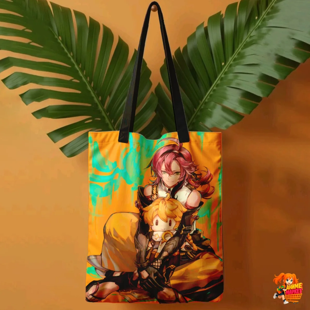 Сумка шоппер с принтом Genshin Impact