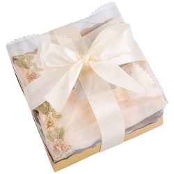 НАБОР САЛФЕТОК ИЗ 2-Х ШТ "НЕГА",40Х40СМ, 100% ПЭ, С КРУЖЕВОМ