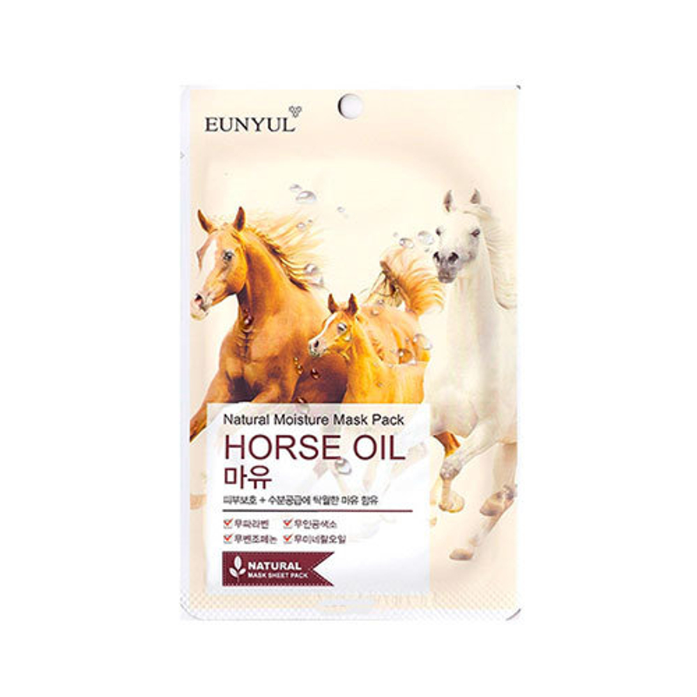 Маска с лошадиным маслом Eunyul Natural Moisture Mask Pack Horse Oil