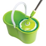 Набор для уборки LAIMA, ведро 7 л/5 л с отжимом, швабра с круглой насадкой (2 шт., крепление кольцо)