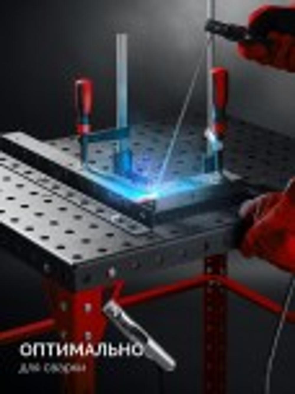 Стол сварочный ЗУБР СБС 800-600 мм сталь 4мм, комплект оснастки 32900